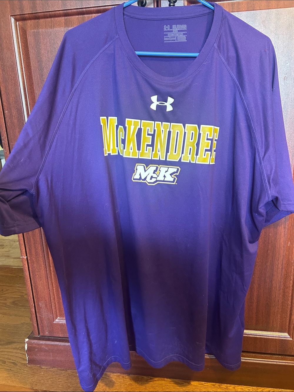 Under Armour Purple McKendree Logo Performance Tee